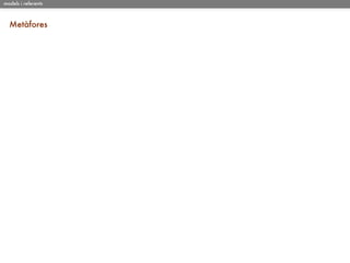 models i referents



  Metàfores
 