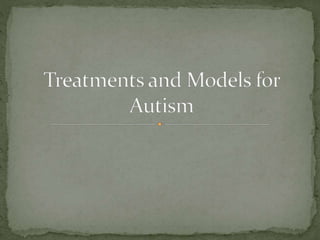  Consider our quote: If you’ve met one child with
autism, you’ve met ONE child with autism.
 Therefore, there are many d...