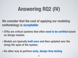 Enabling Model Testing of Cyber Physical Systems | PDF