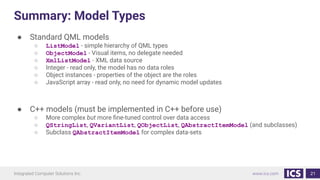 Qml Types In-Depth Model/View with QML | PDF
