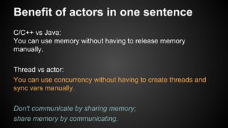 Model with actors and implement with Akka | PPT