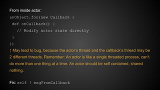 Model with actors and implement with Akka | PDF