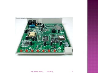 8/19/2010How Modem Works!!10