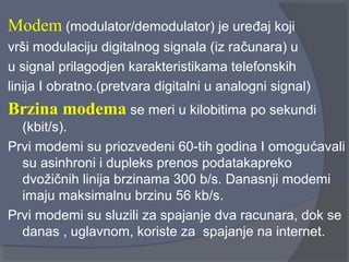 Modem i tipovi | PPT