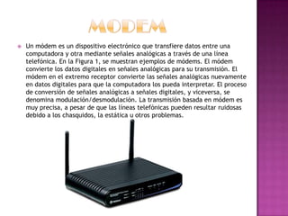 Modems y tarjetas red | PPTX