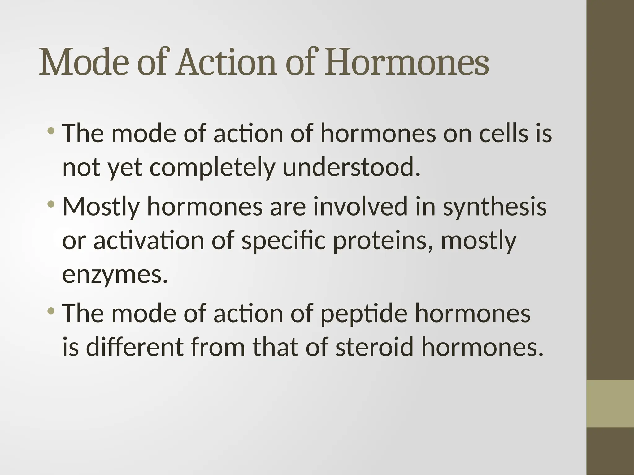 What Is The Mechanism Of Action Of Lipid Soluble Hormones Mode of action of hormones, Pathway for Water-soluble & Lipid-soluble