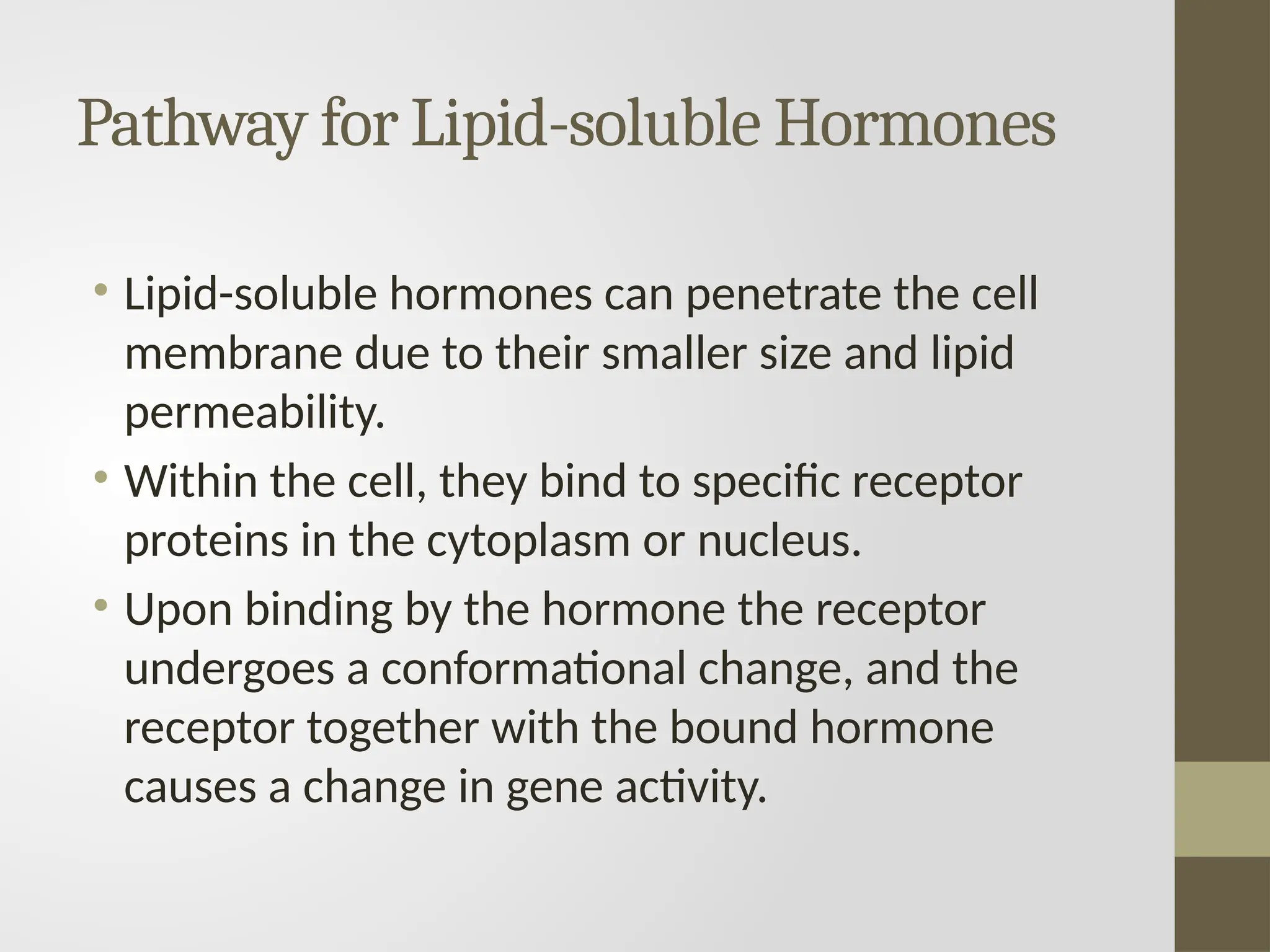 What Is The Mechanism Of Action Of Lipid Soluble Hormones Mode of action of hormones, Pathway for Water-soluble & Lipid-soluble
