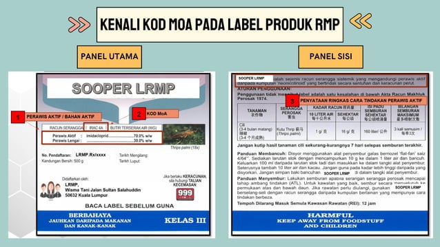 KOD CARA TINDAKAN RACUN MAKHLUK PEROSAK (PESTICIDES MODE OF ACTION) | PPT