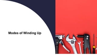 Modes of Winding Up
 