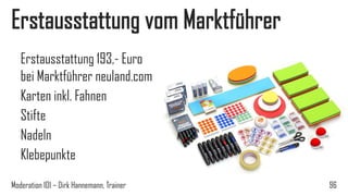 Erstausstattung vom Marktführer
Erstausstattung 193,- Euro
bei Marktführer neuland.com
Karten inkl. Fahnen
Stifte
Nadeln
Klebepunkte
Moderation 101 – Dirk Hannemann, Trainer

96

 