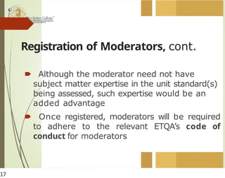 Moderator Learning foe assessors101.pptx | Educational Assessment ...