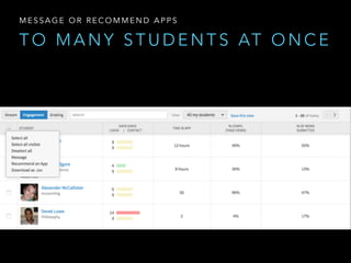 T O M A N Y S T U D E N T S AT O N C E
M E S S A G E O R R E C O M M E N D A P P S
 