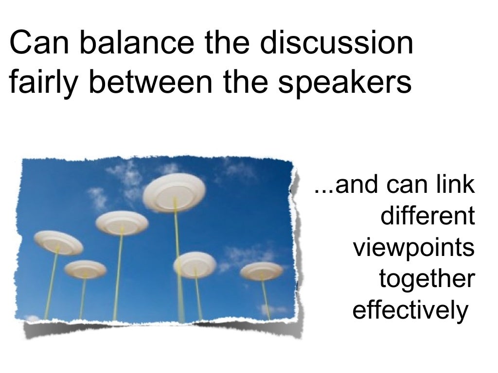 What makes a good conference moderator?