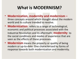 Moderism | PPT