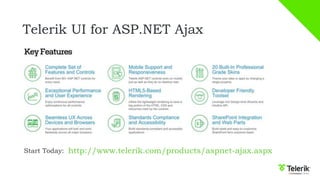 Telerik UI for ASP.NET Ajax
http://www.telerik.com/products/aspnet-ajax.aspxStart Today:
 