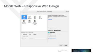 July 8, 2015 | Telerik
Webinar
Mobile Web – Responsive Web Design
 