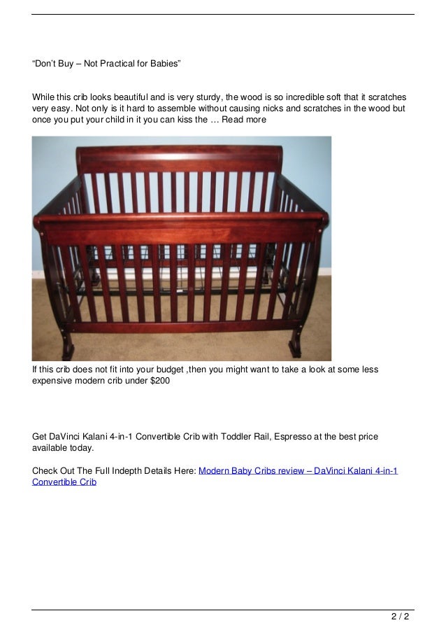 Modern Baby Cribs Review 8211 Davinci Kalani 4 In 1 Convertible C
