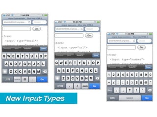 New Input Types
 