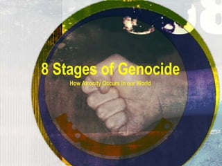8 Stages of Genocide
How Atrocity Occurs in our World

 