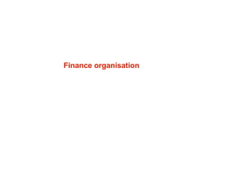 Finance organisation 