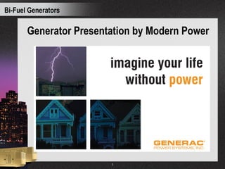 Generator Presentation by Modern Power 