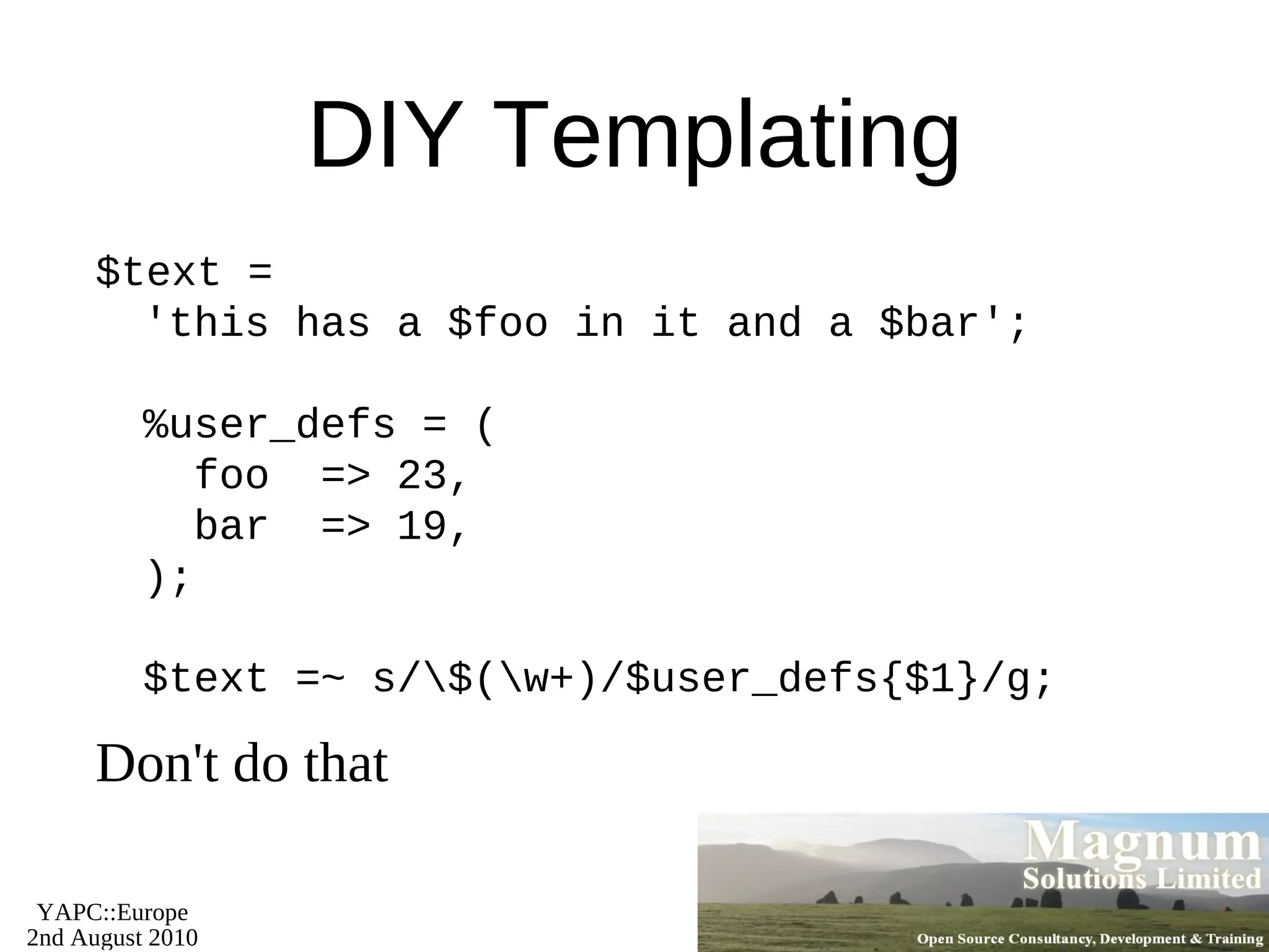 Plenty of pointers to more information 