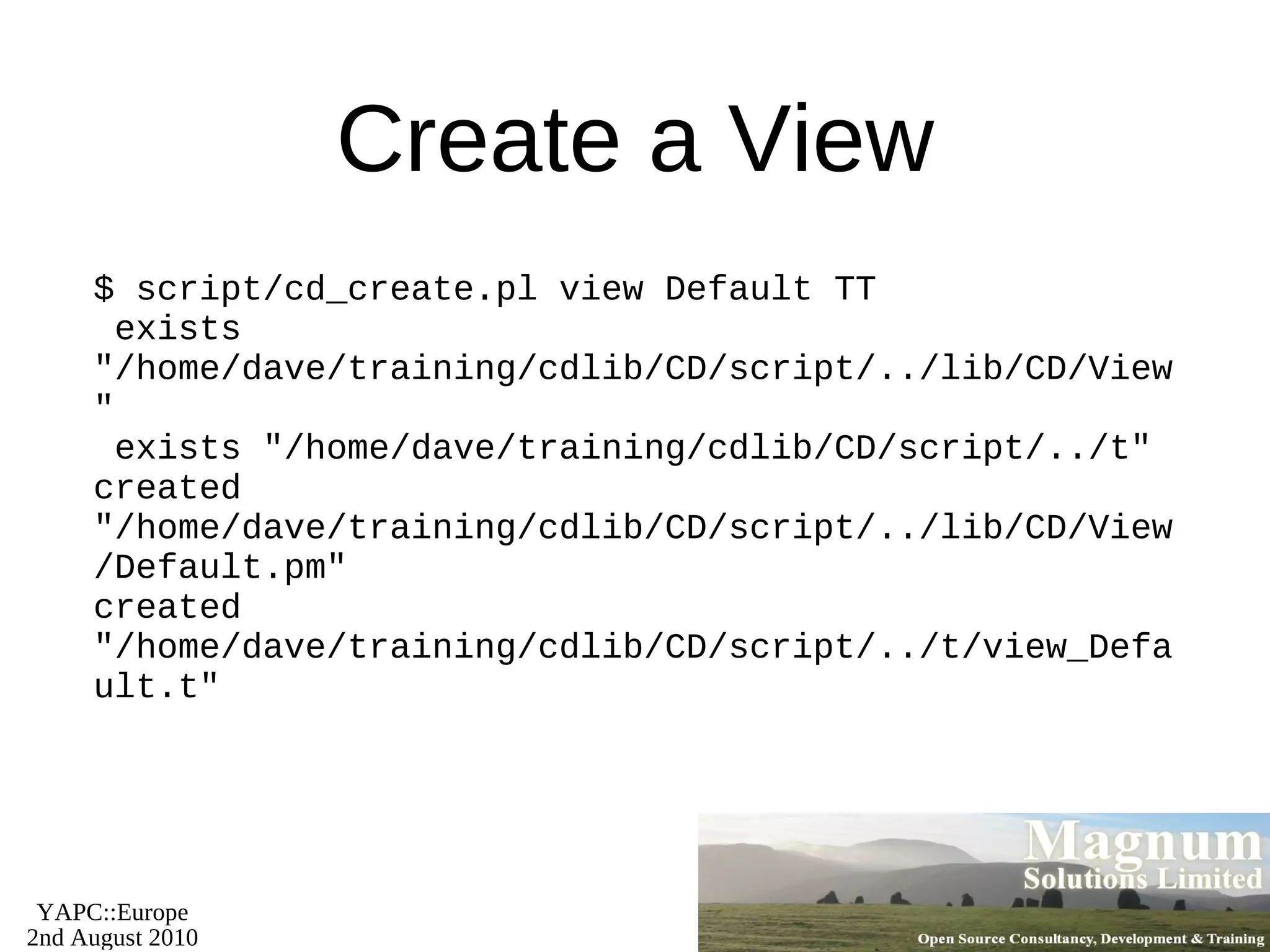 Each class needs an associated table 