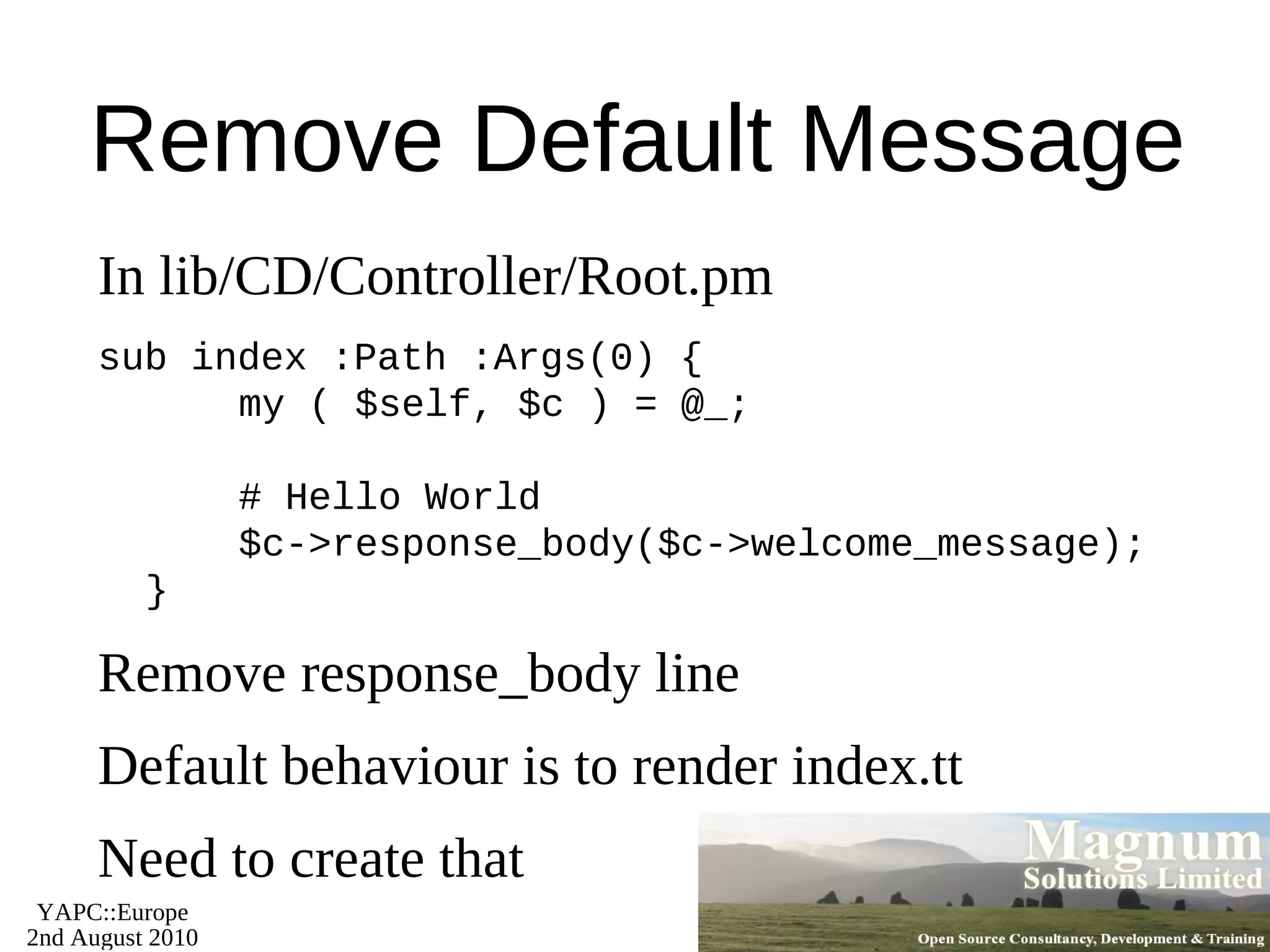 Each class needs a list of columns 