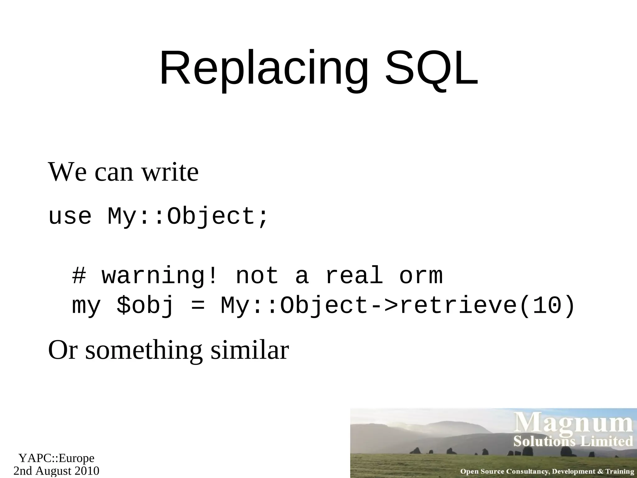 DIY Templating $text = 'this has a $foo in it and a $bar'; %user_defs = (   foo  => 23,   bar  => 19, ); $text =~ s/\$(\w+)/$user_defs{$1}/g; 
