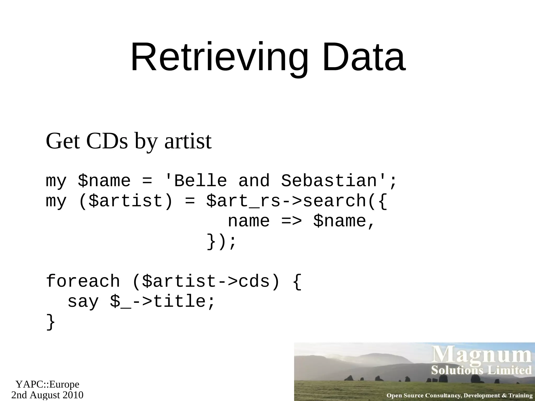 Plugins give access to much of CPAN 