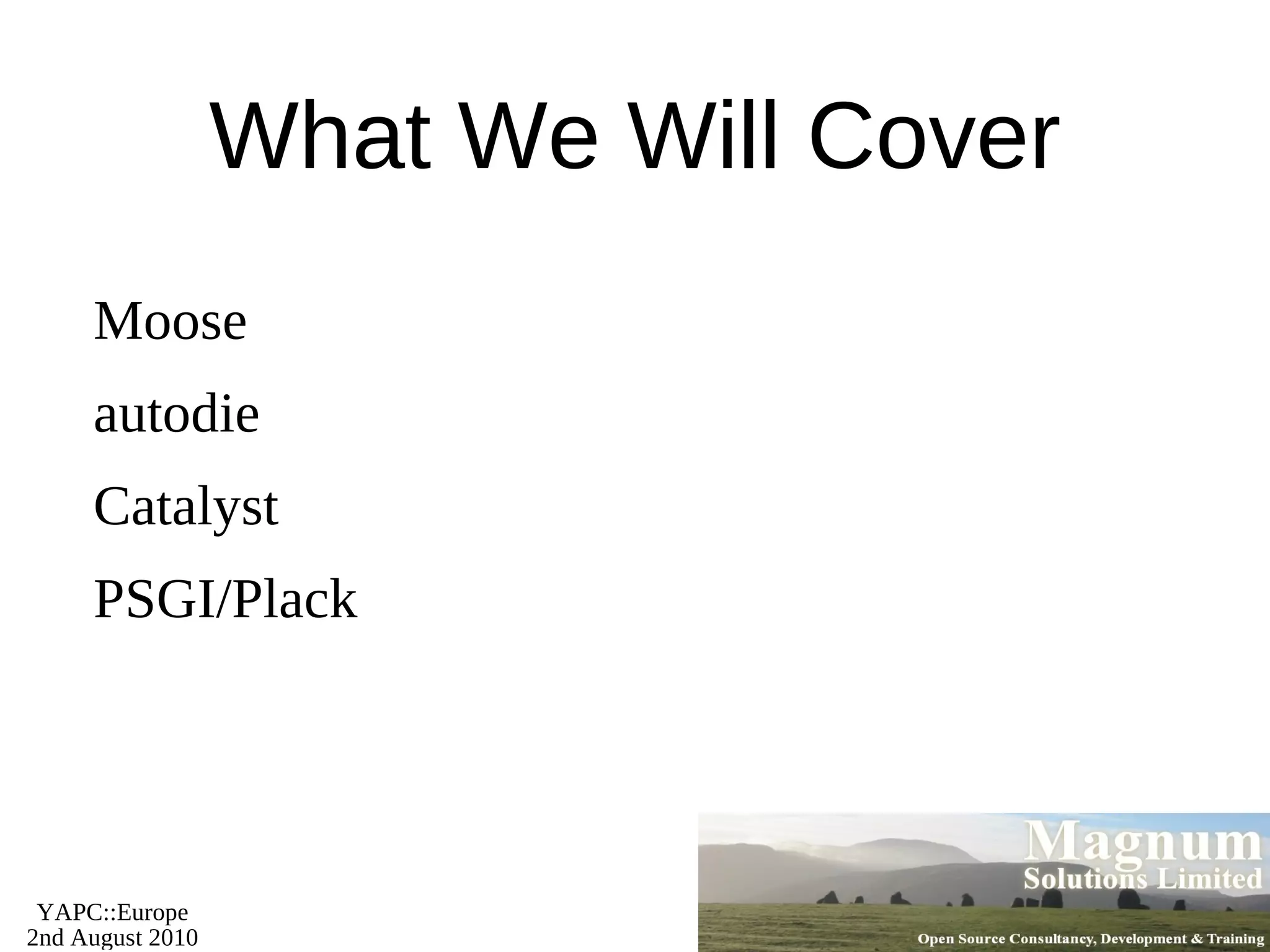 Perl has moved on a lot since then 