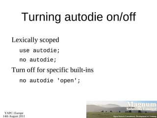 perl -e 'say “hello”' 