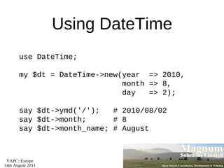 Compares two values and “does the right thing”  