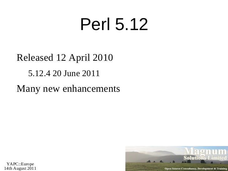 Introduction to Modern Perl