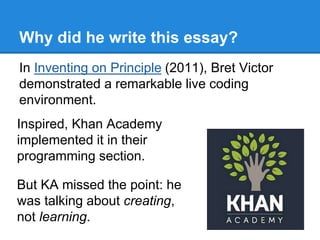 Learning and Modern Programming Languages | PPTX