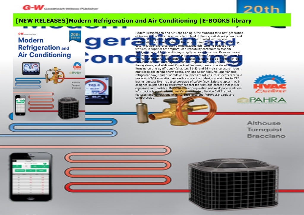 [NEW RELEASES]Modern Refrigeration and Air Conditioning EBOOKS library