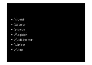 Modern Wands and Wizards