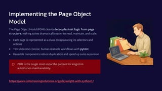 Playwright Automation with Python – UI, API & CI/CD Framework | PDF