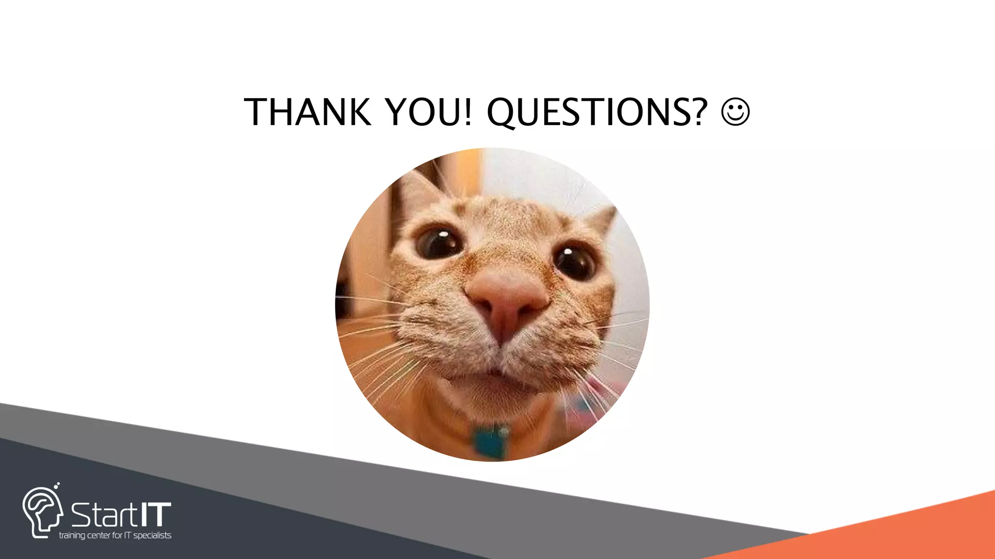 THANK YOU! QUESTIONS? 
 