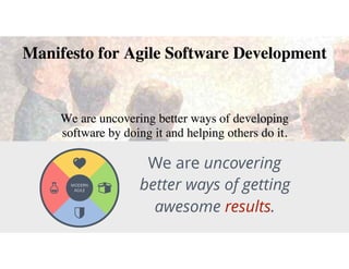We are uncovering
better ways of getting
awesome results.
MODERN
AGILE
 