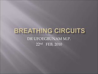 DR UFOEGBUNAM M.P.
22nd FEB, 2010
 