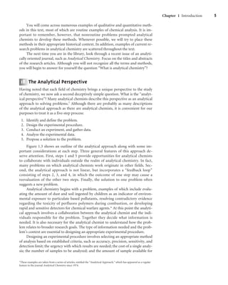 Analytical Research Question Example Modern analytical chemistry | PDF