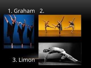 1. Graham 2.
Cunningham
3. Limon
 