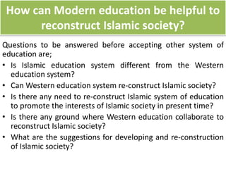 Modern and Islamic Education in real situation | PDF