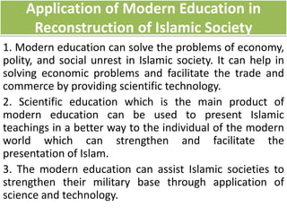 Modern and Islamic Education in real situation | PDF