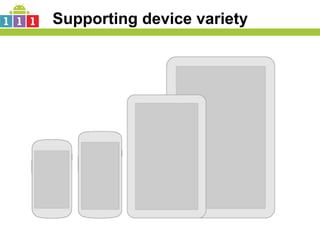 Supporting device variety
 
