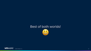 ©2021 VMware, Inc. 57
Best of both worlds!
'
 