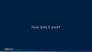 ©2021 VMware, Inc. 59
How does it work?
 