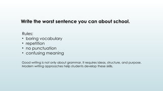 Modern Approaches to Developing Writing Skills in Education | PPTX