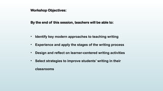 Modern Approaches to Developing Writing Skills in Education | PPTX
